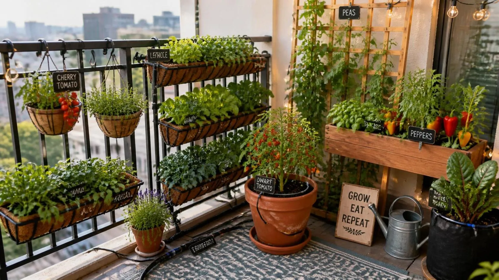 10 Container Vegetable Garden Ideas for Apartment Balconies With Zero Ground Space