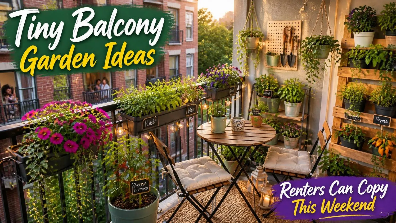 10 Tiny Balcony Garden Ideas Renters Can Copy This Weekend
