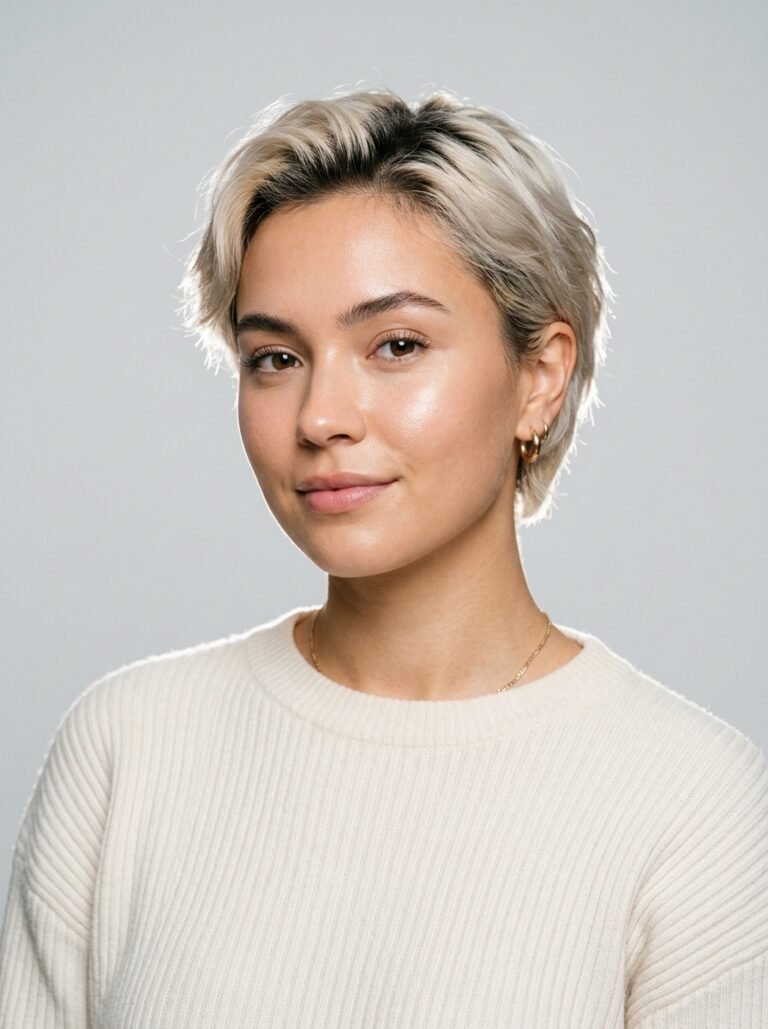 Short Bleached Hair with Dark Roots: 2026 Style Guide